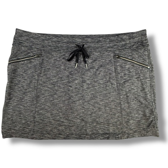 Athleta Pants - Athleta Skort Women's 1x Heather Gray Performance Stretch Plus Pockets‎ Golf GUC